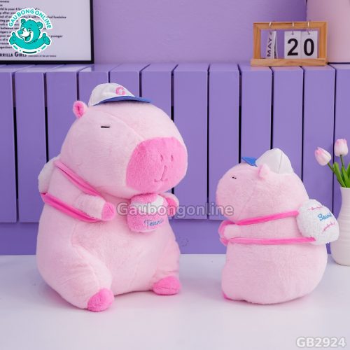 Chuột Capybara Hồng Rút Bóng