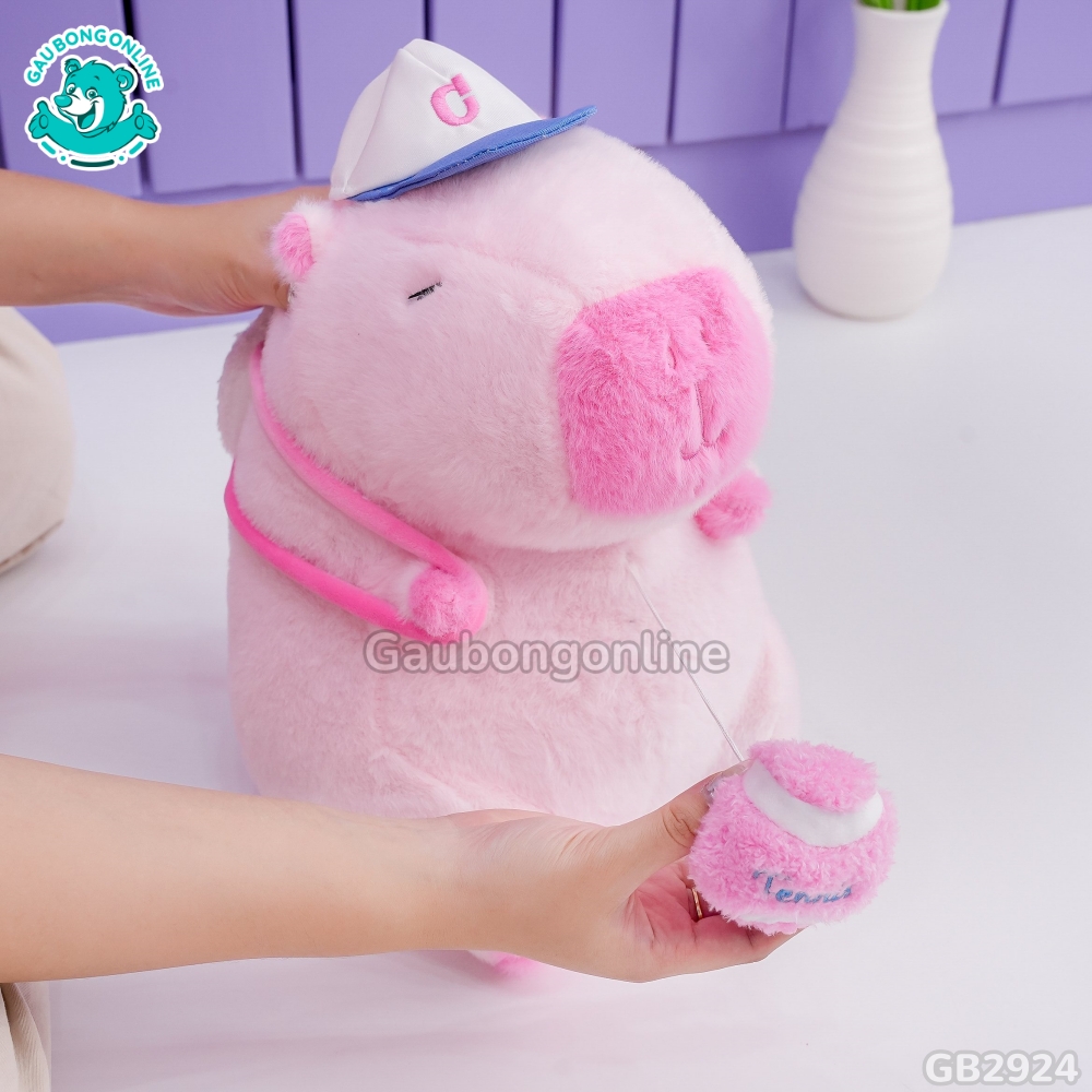 Chuột Capybara Hồng Rút Bóng