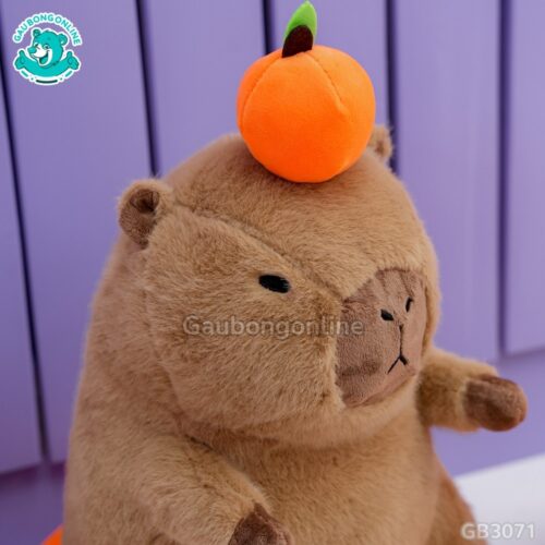 Chuột Capybara Mặc Áo Quả Hồng đường may tỉ mỉ, đẹp mắt