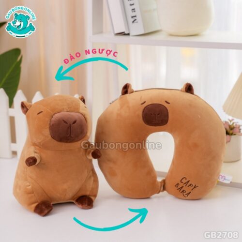 Gối Cổ Biến Hình - Chuột Capybara