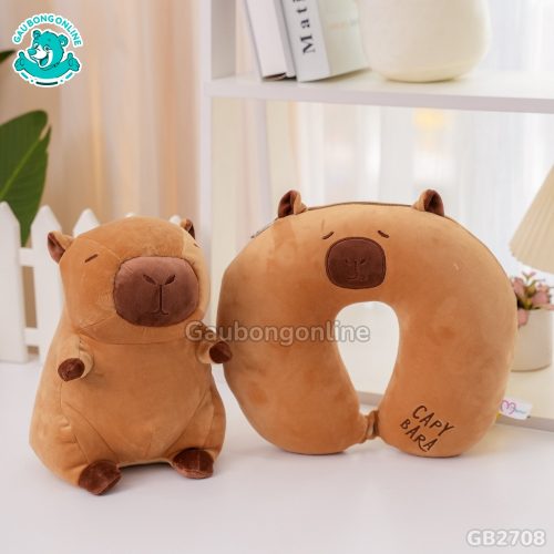 Gối Cố Xốp Biến Hình - Chuột Capybara