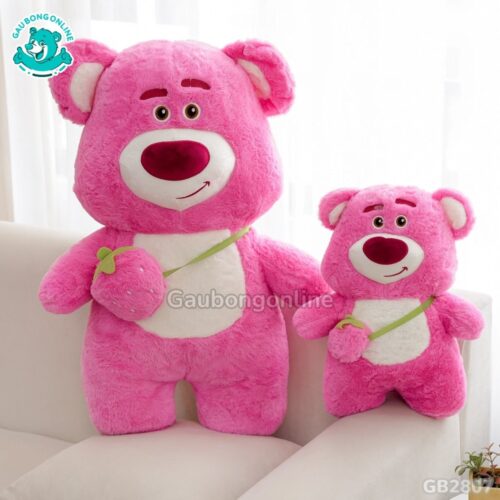 Lotso Đứng Đeo Túi Dâu lông mềm mịn