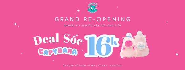 Săn “Idol” Capybara Hồng 16K Tại Bemori Duy Nhất 2 Ngày