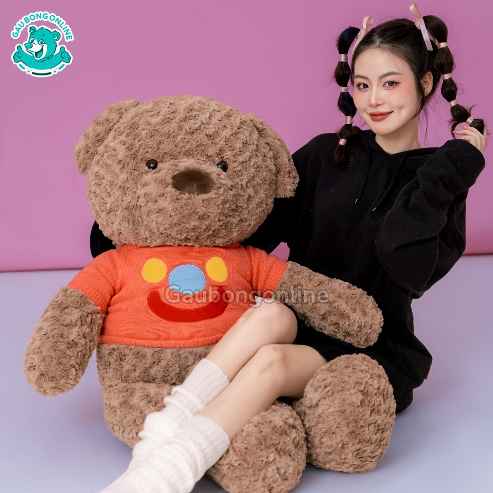 Gấu Bông Teddy Áo Mặt Cười mang lại niềm vui, xua tan mệt mỏi