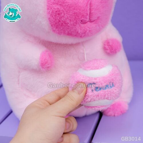 Chuột Capybara Hồng Rút Bóng