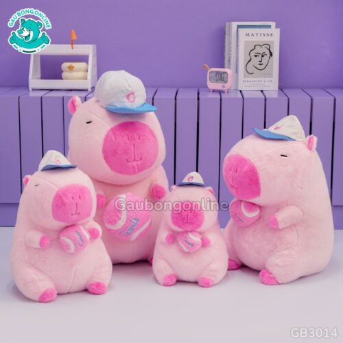 Chuột Capybara Hồng Rút Bóng