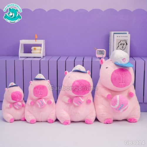 Chuột Capybara Hồng Rút Bóng