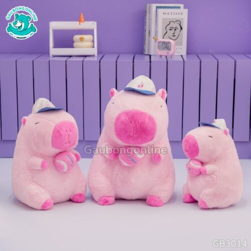Chuột Capybara Hồng Rút Bóng
