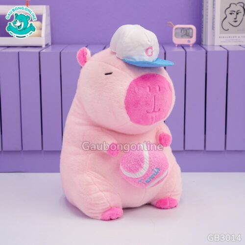 Chuột Capybara Hồng Rút Bóng