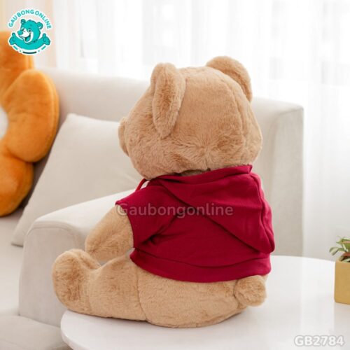 Gấu Mặc Áo Nỉ – Nâu