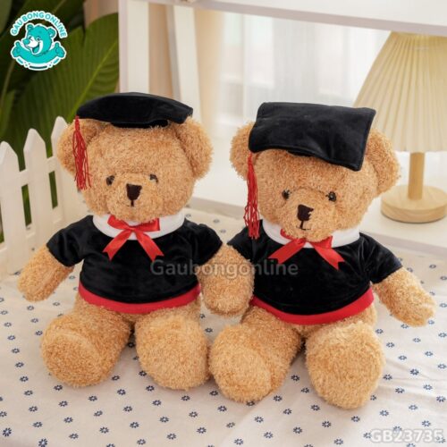 Gấu Bông Head Tales Tốt Nghiệp kích thước 40cm