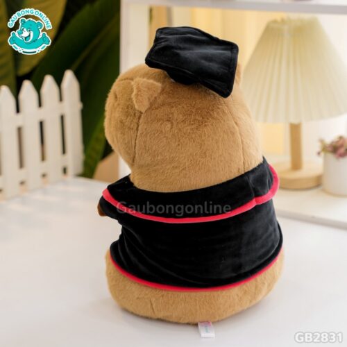Gấu Tốt Nghiệp Capybara đường may tỉ mỉ, đẹp mắt
