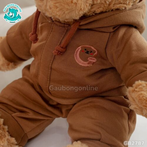 Gấu Mặc Bộ Hoodie – Vàng