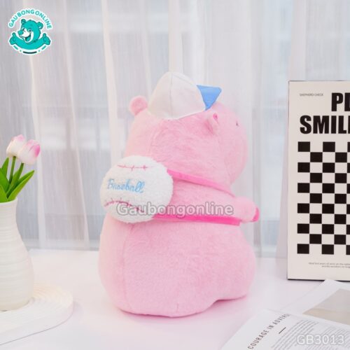 Gối Chăn Mền Capybara Đeo Bóng