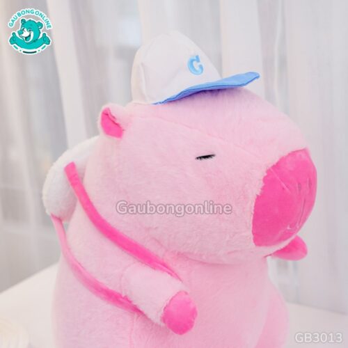 Gối Chăn Mền Capybara Đeo Bóng