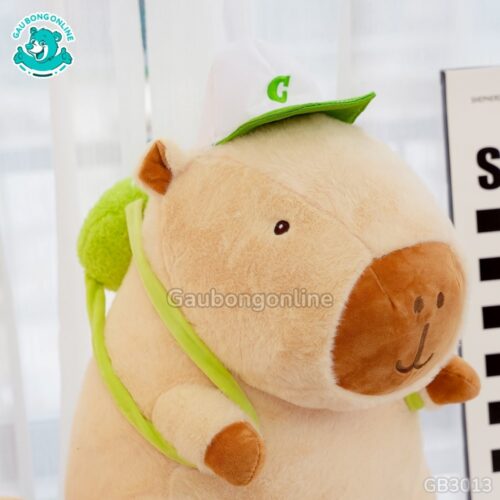 Gối Chăn Mền Capybara Đeo Bóng