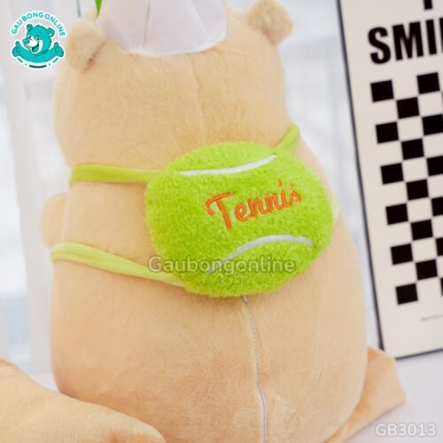 Gối Chăn Mền Capybara Đeo Bóng
