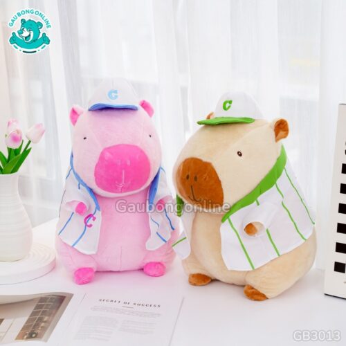 Gối Chăn Mền Capybara Mặc Áo