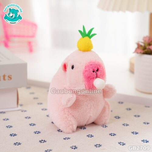 Móc Khóa Chuột Capybara Thổi Bóng – Đội Dứa