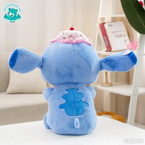 Stitch Ngồi Đội Mũ Ôm Kem đường may tỉ mỉ, chắc chắn