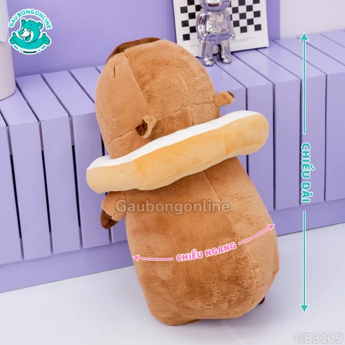 Cách Đo Kích Thước Capybara Bánh Mì Nằm