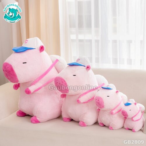 Chuột Capybara Hồng Đeo Bóng đa dạng kích thước