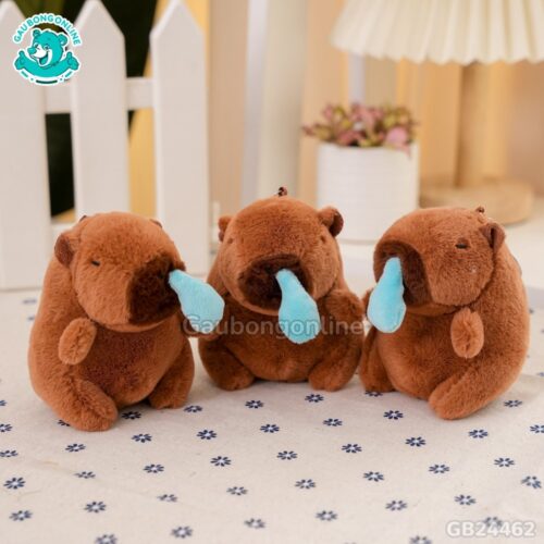 Móc Khóa Chuột Capybara Nước Mũi ngộ nghĩnh