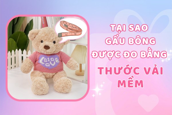 Tại Sao Gấu Bông Lại Được Đo Bằng Thước Vải Mềm Thay Vì Thước Thẳng Đứng?