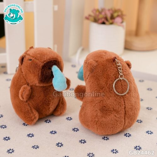 Móc Khóa Chuột Capybara Nước Mũi ngộ nghĩnh