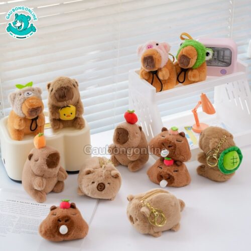 Móc Khóa Gấu Bông Capybara