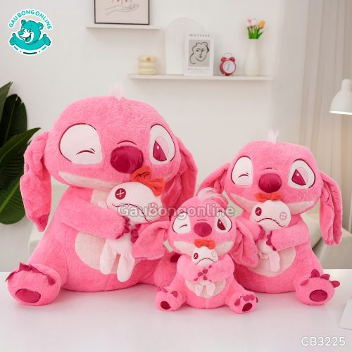 Gấu Bông Stitch Hồng Ôm Quái Vật Scrump đã được bán tại Gấu Bông Online