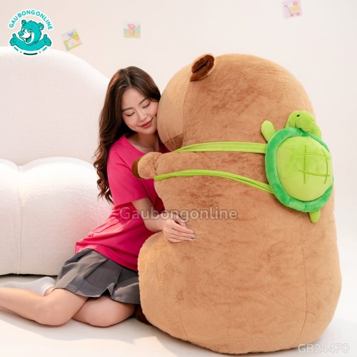 Gấu Bông Capybara Đeo Túi Rùa (Bigsize)