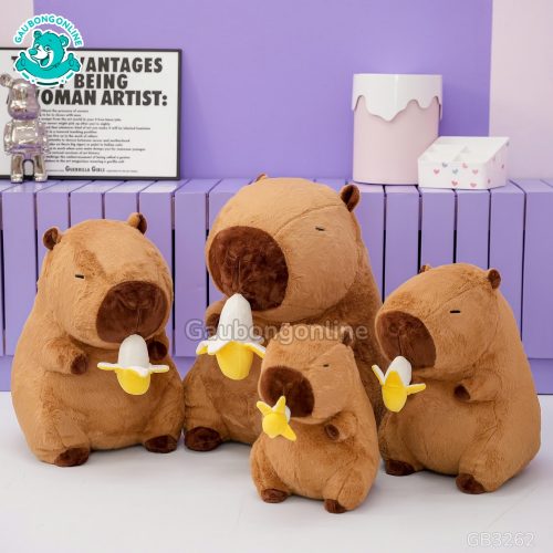 Gấu Bông Capybara Rút Chuối