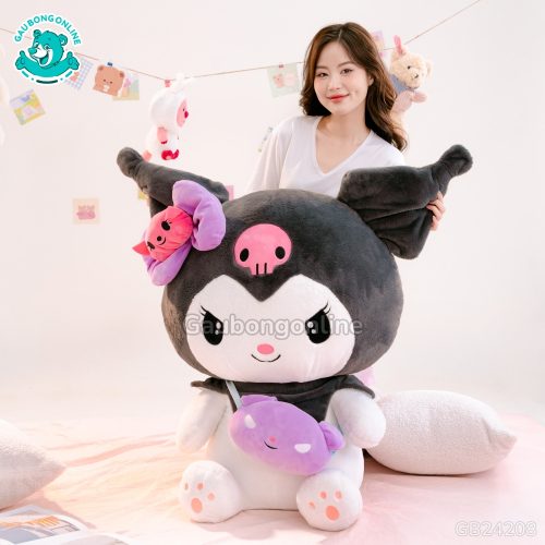 Gấu Bông Kuromi Đeo Túi Big Size