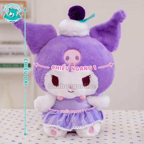 Gấu Bông Kuromi Đội Bánh Nho