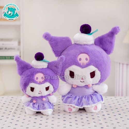 Gấu Bông Kuromi Đội Bánh Nho