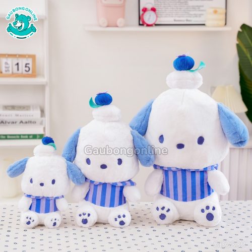 Gấu Bông Pochacco Đội Bánh Việt Quất