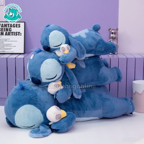 Gấu Bông Stitch Nằm Ôm Vịt