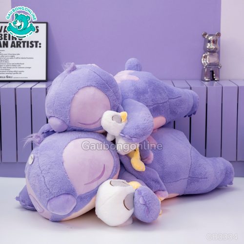 Gấu Bông Stitch Nằm Ôm Vịt