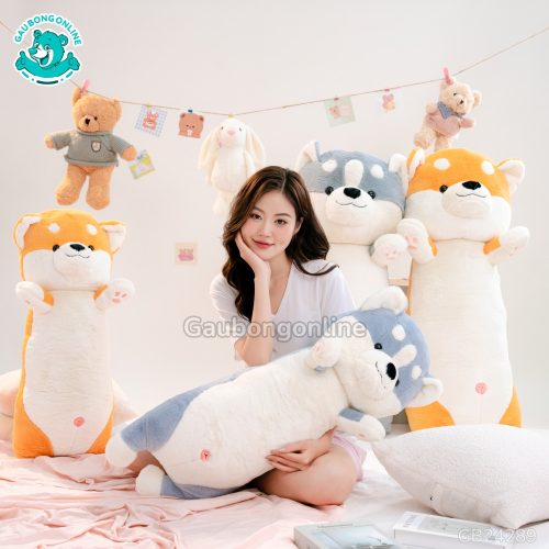 Gối Ôm Shiba Giơ Tay Bigsize