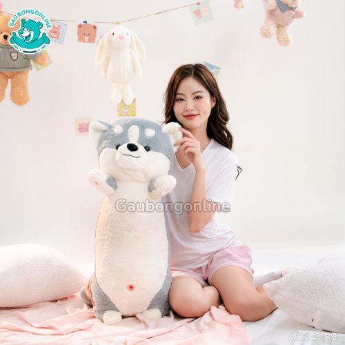 Gối Ôm Shiba Giơ Tay Bigsize