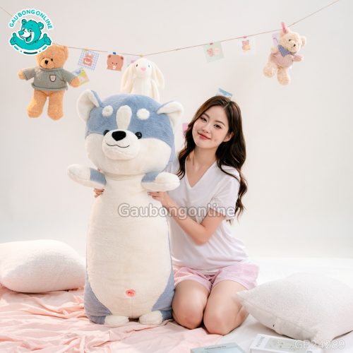 Gối Ôm Shiba Giơ Tay Bigsize