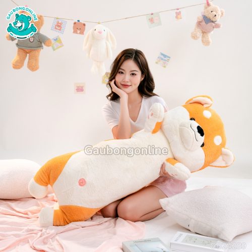 Gối Ôm Shiba Giơ Tay Bigsize