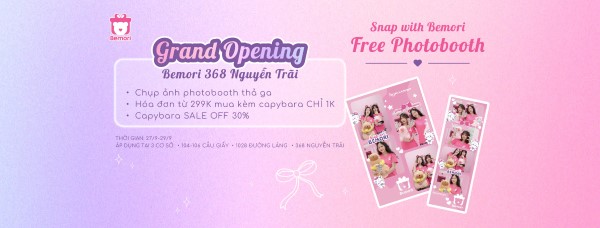 Khai trương của hàng mới của hệ thống Bemori