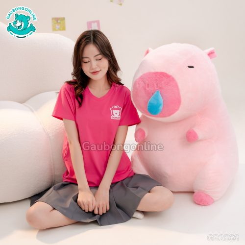 Gấu Bông Capybara Hồng Rút Nước Bigsize