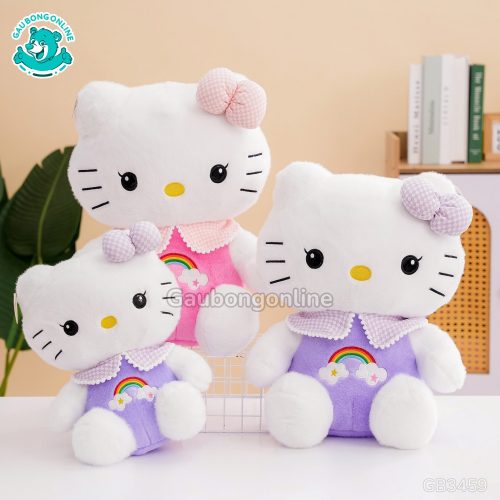 Gấu Bông Kitty Thêu Cầu Vồng