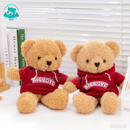 Gấu Bông Teddy Head Áo Big Love