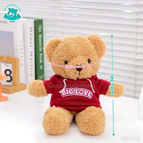 Gấu Bông Teddy Head Áo Big Love