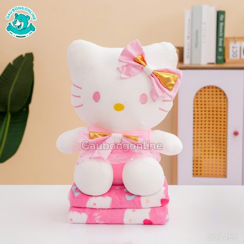 Gối Chăn Mền Kitty Váy Sao