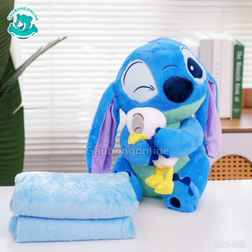 Gối Chăn Mền Stitch Ôm Vịt